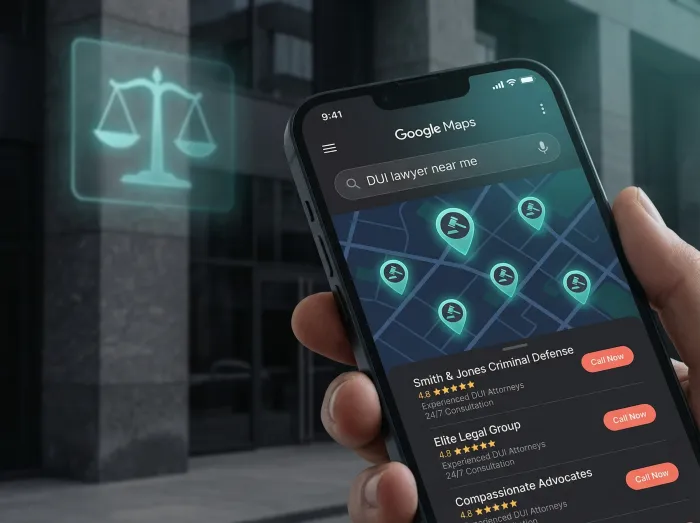 Local SEO for criminal defense lawyers - rank higher on Google Maps for DUI lawyer and criminal attorney keywords