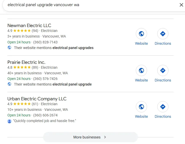 Newman Electric #1 for 'electrical panel upgrade vancouver wa'
