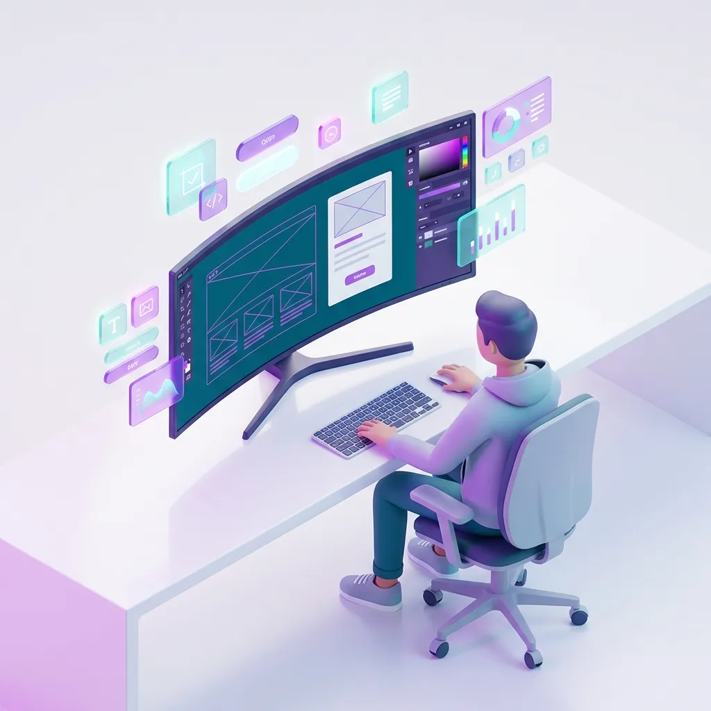 Custom website design mockup