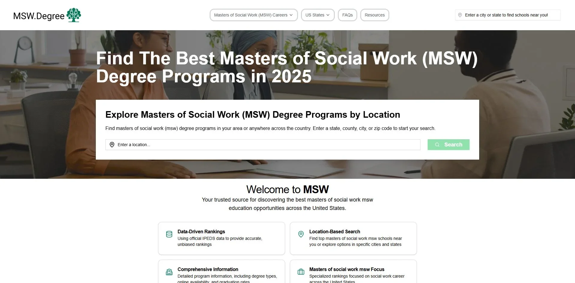 MSW Degree Programs